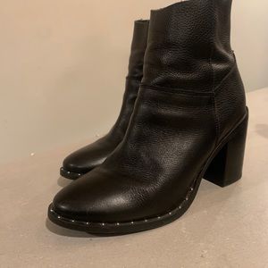 ASOS booties faux leather